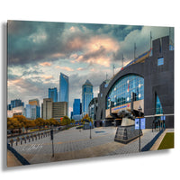 Charlotte skyline print, Carolina Panthers art, Bank of America Stadium decor, Queen City photo, Uptown Charlotte sunset, Charlotte wall art, North Carolina skyline photo, drone cityscape art, football stadium landscape, Charlotte NC gift, aerial city photography, Charlotte art for office, NFL stadium photo, modern urban photo, Charlotte home decor piece