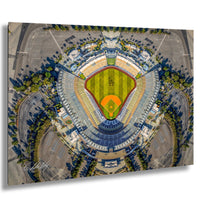 LA Dodgers Stadium Wall Art – Panoramic Dodgers Stadium LA Sunrise Cityscape Poster