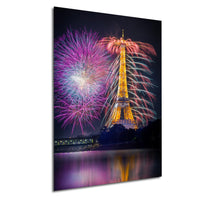 Paris Fireworks Print | Eiffel Tower Bastille Day Night Art Decor