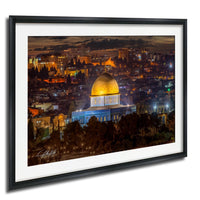 a cityscape at night, with a large dome-shaped building illuminated in the center. The city is filled with numerous buildings and structures, creating a vibrant and bustling urban environment.