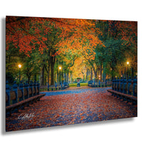 Central Park Wall Art – Autumn Sunrise & Sunset NYC Landscape Print