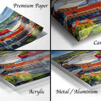 Florida State stadium art, Doak Campbell mid day photo, Seminole tradition print, FSU football wall decor, Unconquered aerial image, Fear the Spear art, college stadium Florida print, Tallahassee university photo, FSU campus fine art, Seminole Nation landscape