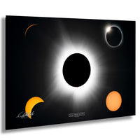 a solar eclipse, with the moon partially obscuring the sun, creating a dramatic and awe-inspiring celestial event.