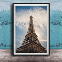 the Eiffel Tower, a famous landmark in Paris, France.