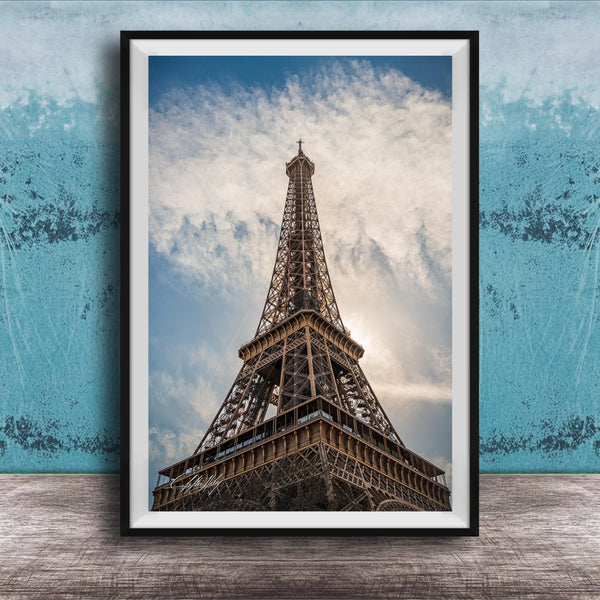 the Eiffel Tower, a famous landmark in Paris, France.