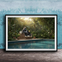 gorilla photography, silverback wall art, uganda jungle print, wildlife fine art, african nature decor, primate photo art, rainforest wall decor, safari home artwork, jungle wildlife print, gorilla portrait art, bwindi forest photo, african wilderness decor, nature lover gift, travel wall art, exotic wildlife image
