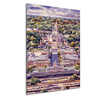 Capture the magic of Orlando’s “Happiest Place on Earth” with this breathtaking sunset photograph of the Princess Castle and Main Street, USA, taken from above. Every detail, from the glowing spires to the warmly lit streets, evokes the timeless charm and wonder of Disney World. Navigating drone restrictions and capturing this view was no small feat, but the result is a piece of art that preserves the enchantment of a perfect evening in the magical kingdom.