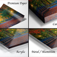 Central Park Wall Art – Autumn Sunrise & Sunset NYC Landscape Print