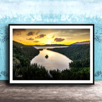 Serene Mountain Landscape | Fine Art Print, Calming Nature Wall Art