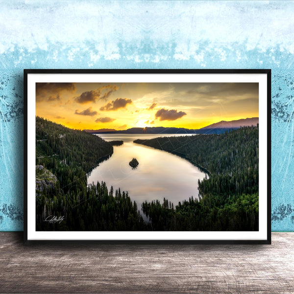 Serene Mountain Landscape | Fine Art Print, Calming Nature Wall Art