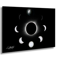 a total of seven phases of the moon, from a new moon to a full moon, with the new moon being the first phase and the full moon being the seventh phase.