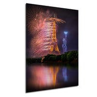 Paris Fireworks Print, Eiffel Tower Bastille Day Wall Art France