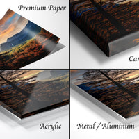 Yosemite Tunnel View Print, Half Dome Sunrise Landscape Art Poster