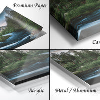 Yosemite Landscape Print, El Capitan Sunrise, Merced River Wall Art