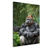 gorilla photography, silverback wall art, uganda jungle print, wildlife fine art, african nature decor, primate photo art, rainforest wall decor, safari home artwork, jungle wildlife print, gorilla portrait art, bwindi forest photo, african wilderness decor, nature lover gift, travel wall art, exotic wildlife image