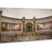 national archives rotunda wall art, washington dc historic interior print, american democracy fine art, constitutional heritage decor, patriotic office wall art, marble rotunda photography, declaration constitution artwork, museum quality architecture print, timeless government building art, luxury history themed decor