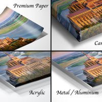 Mont Saint-Michel Poster, Normandy Sunset Wall Art, Stormy Sky