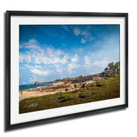 Caesarea By The Sea Print – Artist Special Edition Sunset Seascape Fine Art Wall Decor