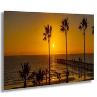 Oceanside Pier sunset, California beach views, iconic pier photo, sunset photography, Pacific Ocean view, Oceanside landmarks, Southern California pier, coastal photography, pier reflections, beach culture, golden hour shot, Pacific sunset, Oceanside