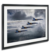 Blue Angels Jet Art - Fighter Jet Print | Pensacola Airshow Decor Canvas or Metal