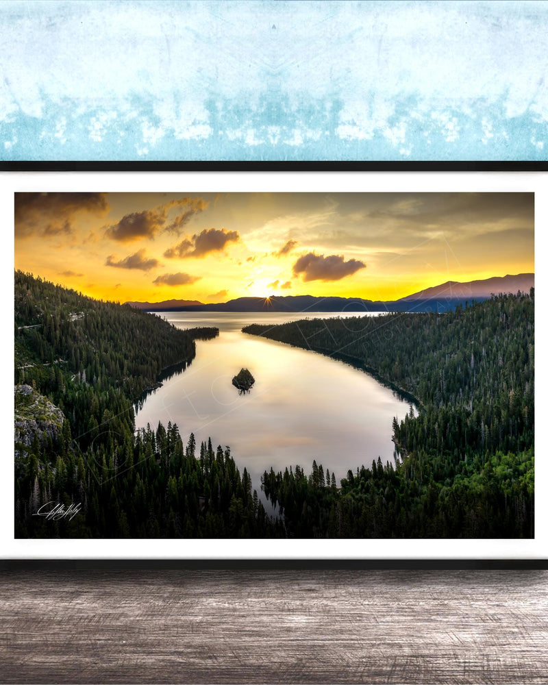 Serene Mountain Landscape | Fine Art Print, Calming Nature Wall Art